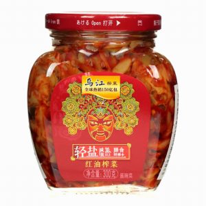 WJ PICKLED VEG WITH CHILLI OIL (JAR) 300G