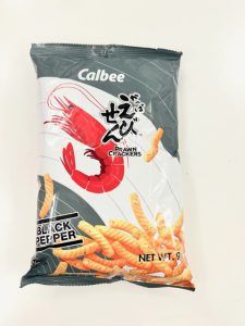 CALBEE PRAWN CRACKERS – BLACK PEPPER 90G