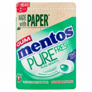 MENTOS GUM PURE FRESH SPEARMINT 50PCS (SUGARFREE) 100G