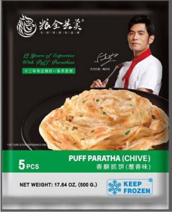 LQQM PUFF PARATHA PANCAKE (CHIVE) 5PCS 400G