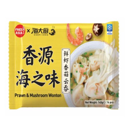 FRESHASIA PREMIUM PRAWN & MUSHROOM WONTON 140G