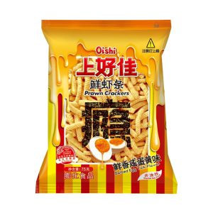 OISHI PRAWN CRACKERS SALTED EGG YOLK FALVOUR 75G