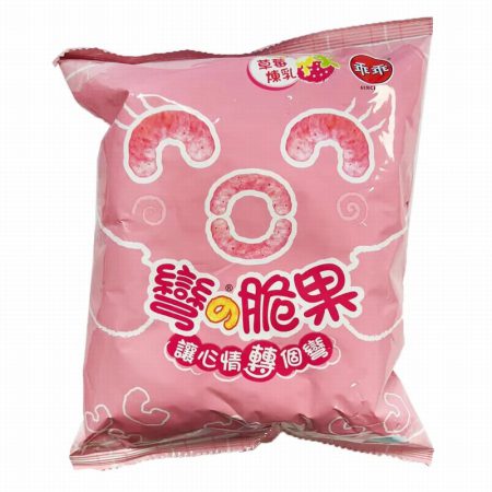 KUAI KUAI CORN SNACK - STRAWBERRY CONDENSED MILK 52G