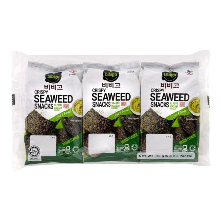 CJ BIBIGO CRISPY WASABI SEAWEED 3X5G