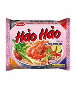 ACECOOK HAO HAO CHILLI & LIME SHRIMP FLV NOODLE 78G
