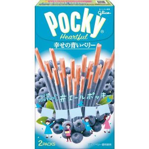 GLICO POCKY HEARTFUL – BLUEBERRY CHOCO 54.6G
