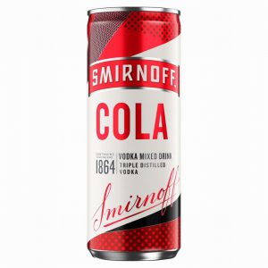 SMIRNOFF COLA VODKA MIXED DRINK 250ML £2.19