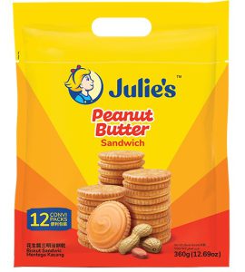 JULIE’S PEANUT BUTTER SANDWICH (12S) 360G