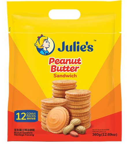 JULIE'S PEANUT BUTTER SANDWICH (12S) 360G