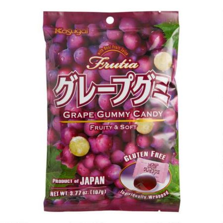 KASUGAI FRUTIA GUMMY CANDY - GRAPE 107G