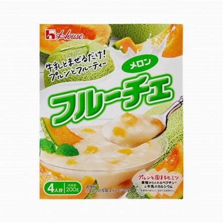 HOUSE SHOKUHIN FRUICHE PUDDING MIX - MELON 200G