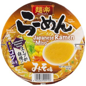 HIKARI MENRAKU CUP RAMEN – MISO 90.9G