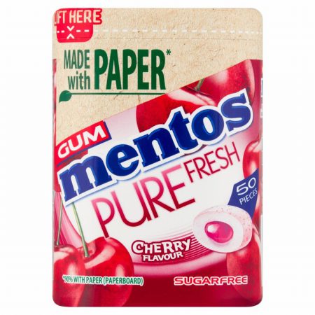 MENTOS GUM PURE FRESH CHERRY 50PCS (SUGARFREE) 100G